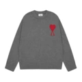 2115 dark gray red heart