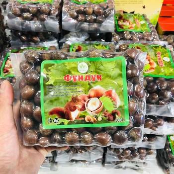 New goods northeast big hazelnut skin thin fried Original flavor 500g non-fried casual snack nut bag