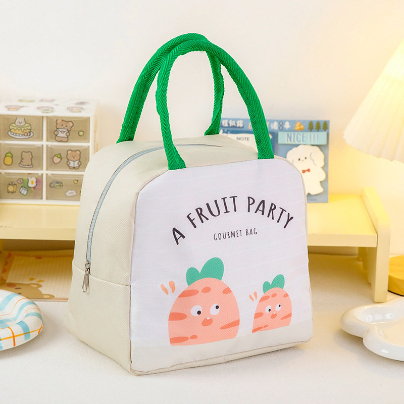 สั่งซื้อนำเข้า ใหม่ผลไม้ปาร์ตี้กล่องอาหารกลางวัน,แบบพกพาขนาดใหญ่-ความจุถุงหุ้มฉนวน,นักเรียน Office Worker พร้อมถุงอาหารกลางวัน,กระเป๋าปิคนิคกลางแจ้ง จากจีน
