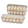 Cross-Border Egg Storage Box New Kitchen Refrigerator Egg Preservation Box with Lid Timed Egg Box Drawer-Type Egg Tray