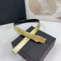 3.0cm wide black with glitter gold buckle