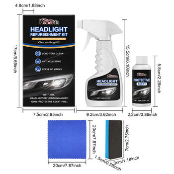 Cross-Border Headlight Refurbishment Kit, Car Headlight Surface Yellowing, Fogging, Scratch Care, Cleaning, Headlight Maintenance Kit