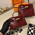 Gold buckle-burgundy