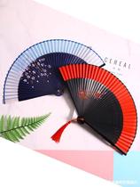 Good Cargo China Wind Female Style Folding Fan Dance Hanfu Streaming Su Fan Small Fan Carry-on and Ancient Portable