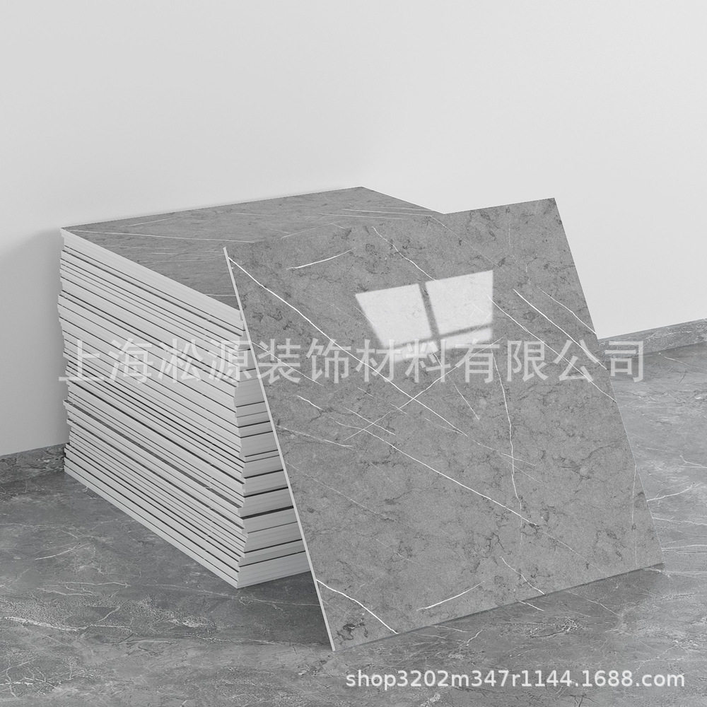 外贸跨境热销大理石仿瓷砖墙贴自粘防水防潮背景墙面装饰墙壁纸