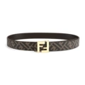 Black coffee belt + Gold Buckle