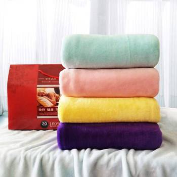 Opening Blanket Coral Fleece Gift Blanket Foreign Trade Flannel Plain Color Thickened Air Conditioning Blanket Children's Nap Blanket