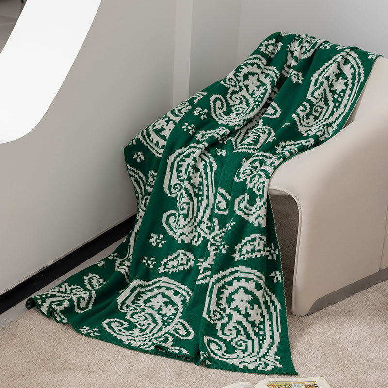 2024 new sofa blanket summer office air conditioning nap blanket knitted wool window small wool blanket