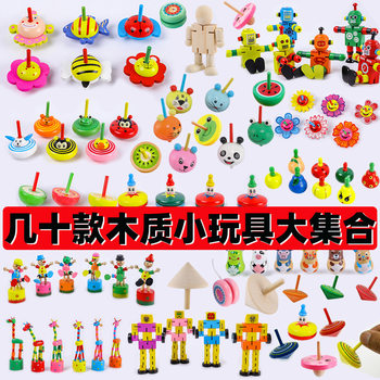 Hundreds of wooden small toys large collection wooden small gyro desktop decompression puzzle board game wooden toys wholesale