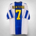 94 blue and white man l away game printed with number 7