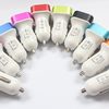 New car mobile phone charger one drag three pairs of USB with cable car charger Android Apple Multi-Function Charger