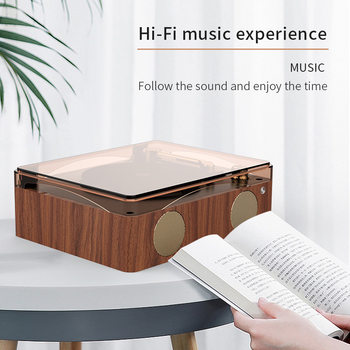 Multifunctional All-In-One Hifi Sound Quality Audiophile Album Player Retro Wireless Bluetooth Speaker Cd Player