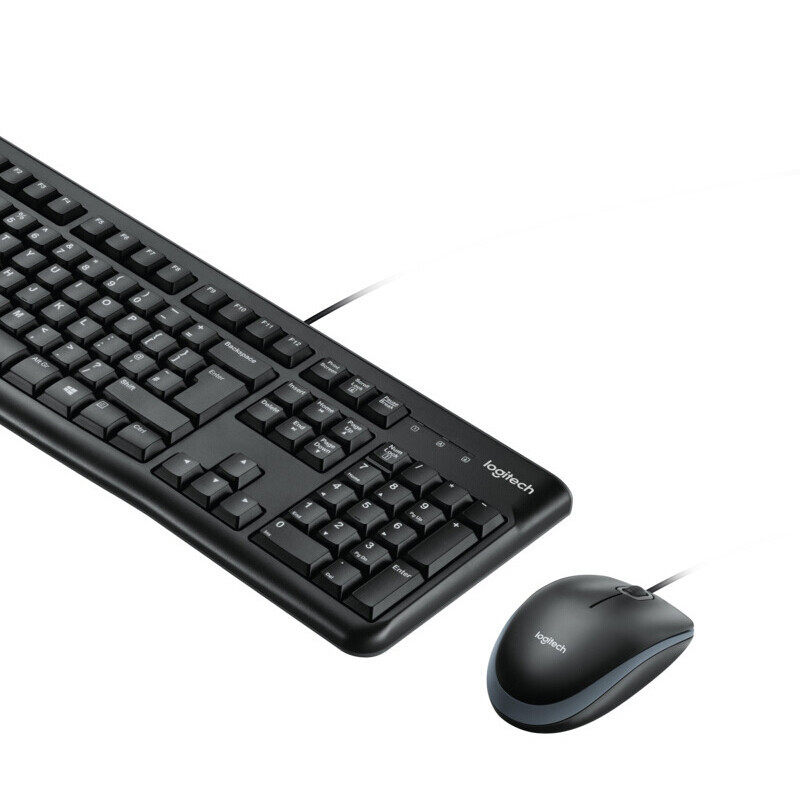 Logitech MK120 wired keyboard and mouse set waterproof notebook desktop keyboard and mouse Home Office warranty