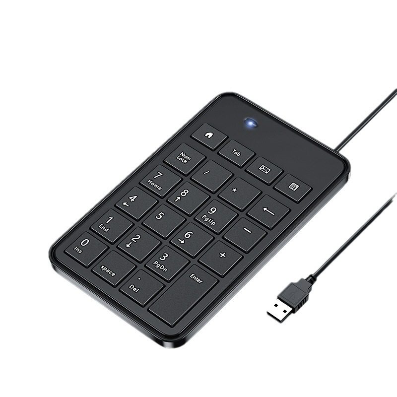Mini Digital Keyboard Wired Lightweight Portable External Keypad Financial Accounting Switching-free Notebook Keypad