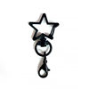 Colorful Non-Fading Five-Pointed Star Spray-Painted Lobster Clasp Keychain Pendant DIY Accessories Decoration Doll Hanging Buckle Wholesale