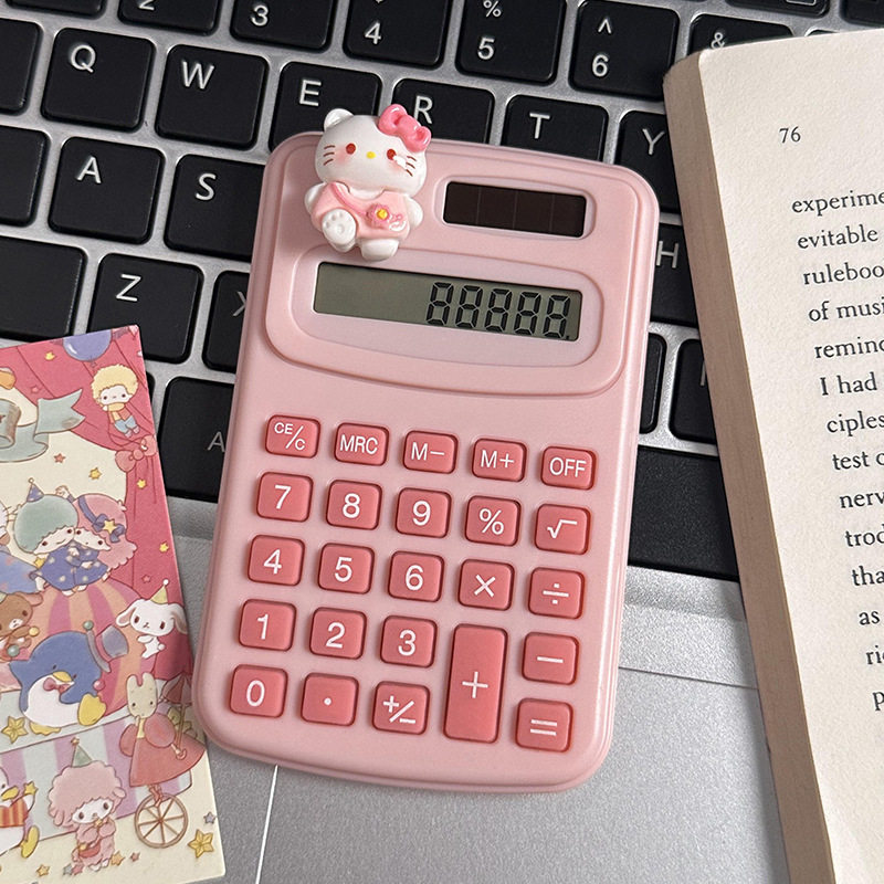 计算器创意可爱卡通学生办公文化用品高颜值迷你便携计算机批发