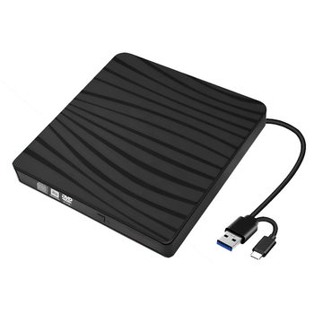 Zebra Pattern TYPE-C/USB3.0 Dual InterfaCe Mobile Burn OptiCal Drive DVD-RW External Notebook OptiCal Drive