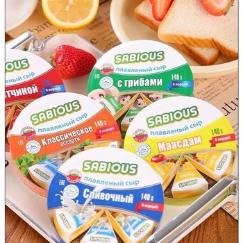 Original Imported Russian Nabisco Cheese Triangular Cheese Snack Spread Ready-To-Eat Salty Processed Cheese