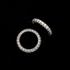 Light Luxury High-end Sense Three-sided Zircon Diamond Ring Women's Niche Unique Exquisite Fashion Commuter All-match Ring Ring