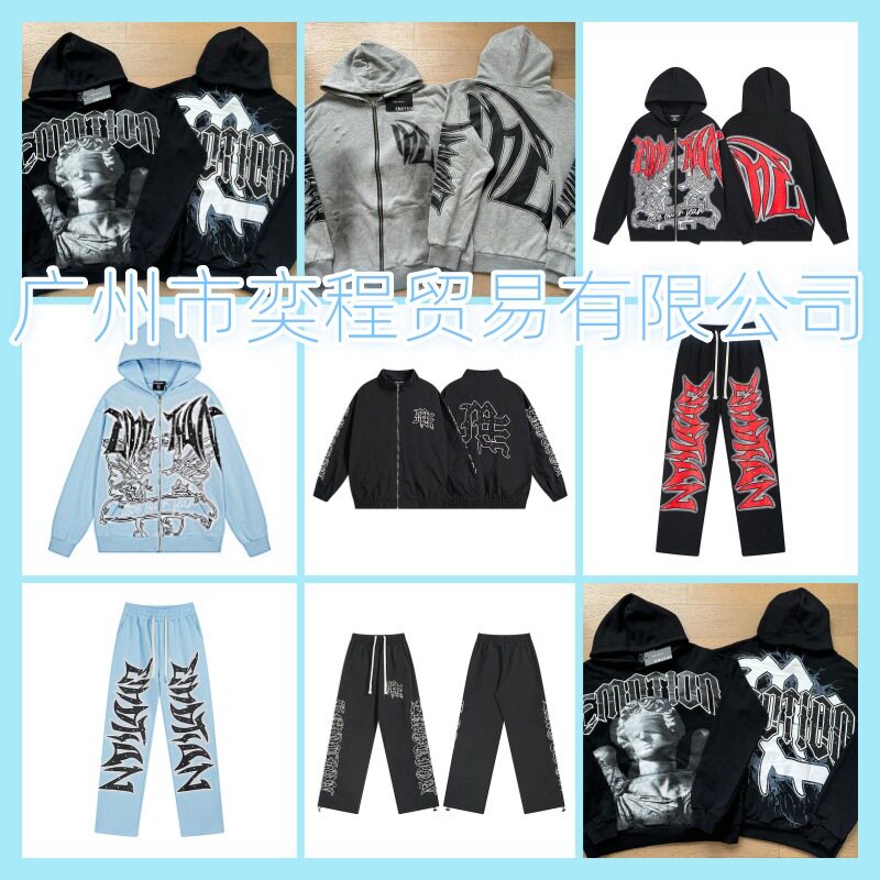 เสื้อฮู้ดแขนยาว ดีไซน์ผสมอารมณ์ แนวอเมริกันสตรีท ฮิปฮอป ปรับแต่งใหม่เอี่ยม แบรนด์อินเทรนด์ สไตล์อเมริกัน สำหรับฤดูหนาว