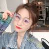 2020 new polygon anti-blue light glasses frame Internet celebrity same Korean style female student myopia finished glasses wholesale