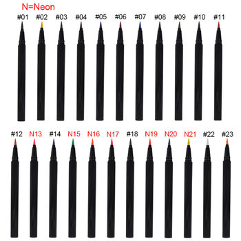 Foreign Trade Hot Style No Logo Waterproof Long-Lasting Non-Smudge Eyeliner Fluorescent Color Liquid Eyeliner Pen Eyeliner