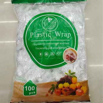 3-Piece Set of Elastic Household Cling Film Covers for Food Preservation, Odor Prevention, and Heat Insulation for Bowls and Plates