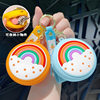 Rainbow Silicone Coin Purse Source Manufacturer Cartoon Creative Key Headphone Bag Toy Gift Cute Mini Bag