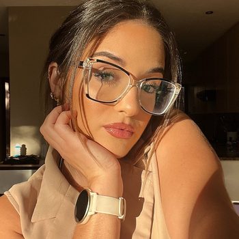 87297 European and American Best-Selling Tr90 Square Anti-Blue Light Glasses Frame Ins Trendy Fashion Glasses Frame Versatile Glasses