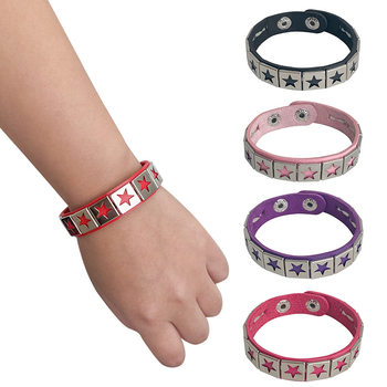 Cross-border exclusive European and American punk style five-pointed star bracelet gothic personality trendy adjustable bracelet factory direct sales