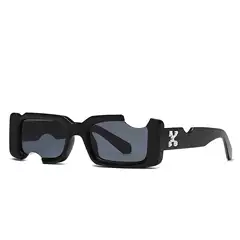 2023 New Personalized European and American Special-shaped Sunglasses Internet Celebrity Catwalk Street Photography Sunshade Sunglasses Cross-border Trendy Glasses