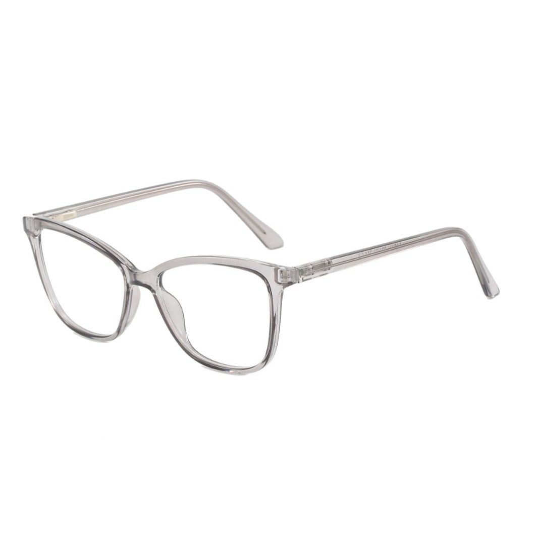 Milk tea color tr90 glasses frame women's round frame anti-blue light flat mirror big face slimming adjustable degree myopia eye frame