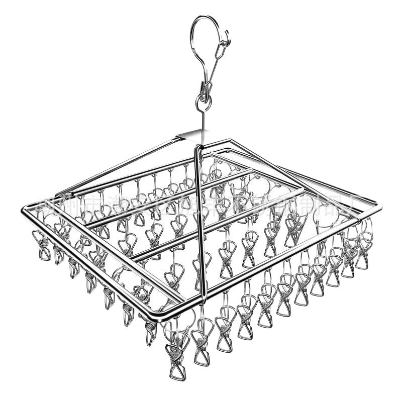 Multi-Clip Clothes Drying Rack, Household Multifunctional Sock Rack, Dormitory Sock Drying Rack, Windproof Hook, Magic Underwear Rack