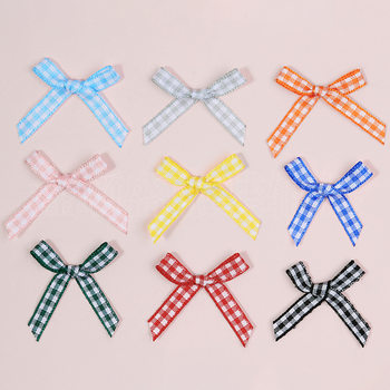 2 Scottish Plaid Tie Small Bow Underwear Accessories Ribbon Small Flower Finished Bow Accessories