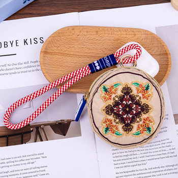 ‌ Popular Japanese Style Ball&Chain Coin Purse ‌ Mini Portable Keychain Storage Bag, Anti-Fall and Trendy Standard