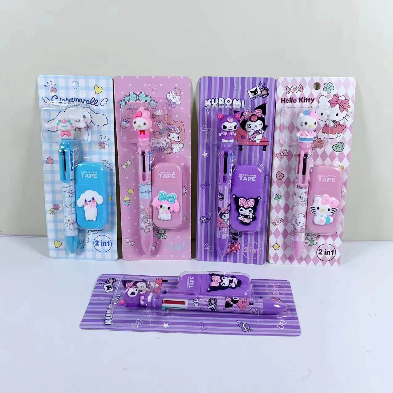 Foreign trade cute coolometi gel pen correction tape combination anime correction tape student correction tape prize