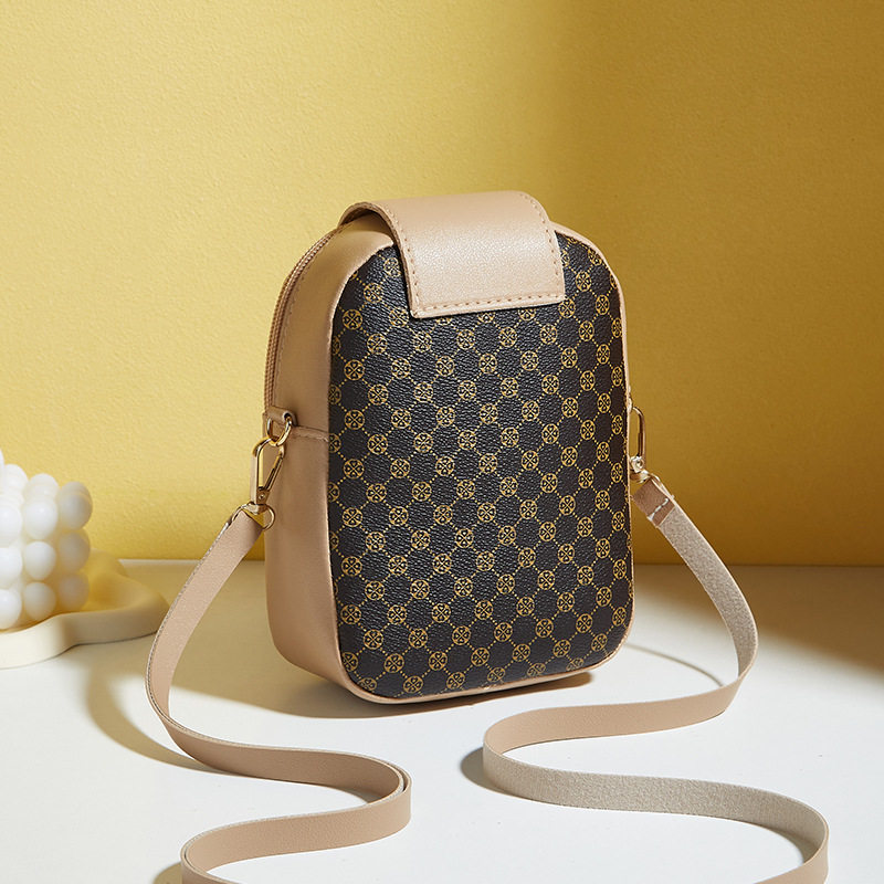 经典印花手机包2025新品women bags女士简约小包休闲洋气斜挎小包