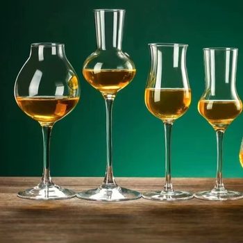 Tulip Cognac Mug Crystal Glass Whisky Smell Mug ISO Professional Tasting Mug Wine Tasting Mug Sweet Wine Mug