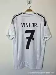 2425 Arsenal Home Jersey No. 5 Bellingham No. 7 Vinicius No. 9 Mbappe Short-Sleeved Football Jersey