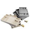 In stock wholesale flannel jewelry tray jewelry display tray ring stud earrings jewelry display tray drawer storage and finishing