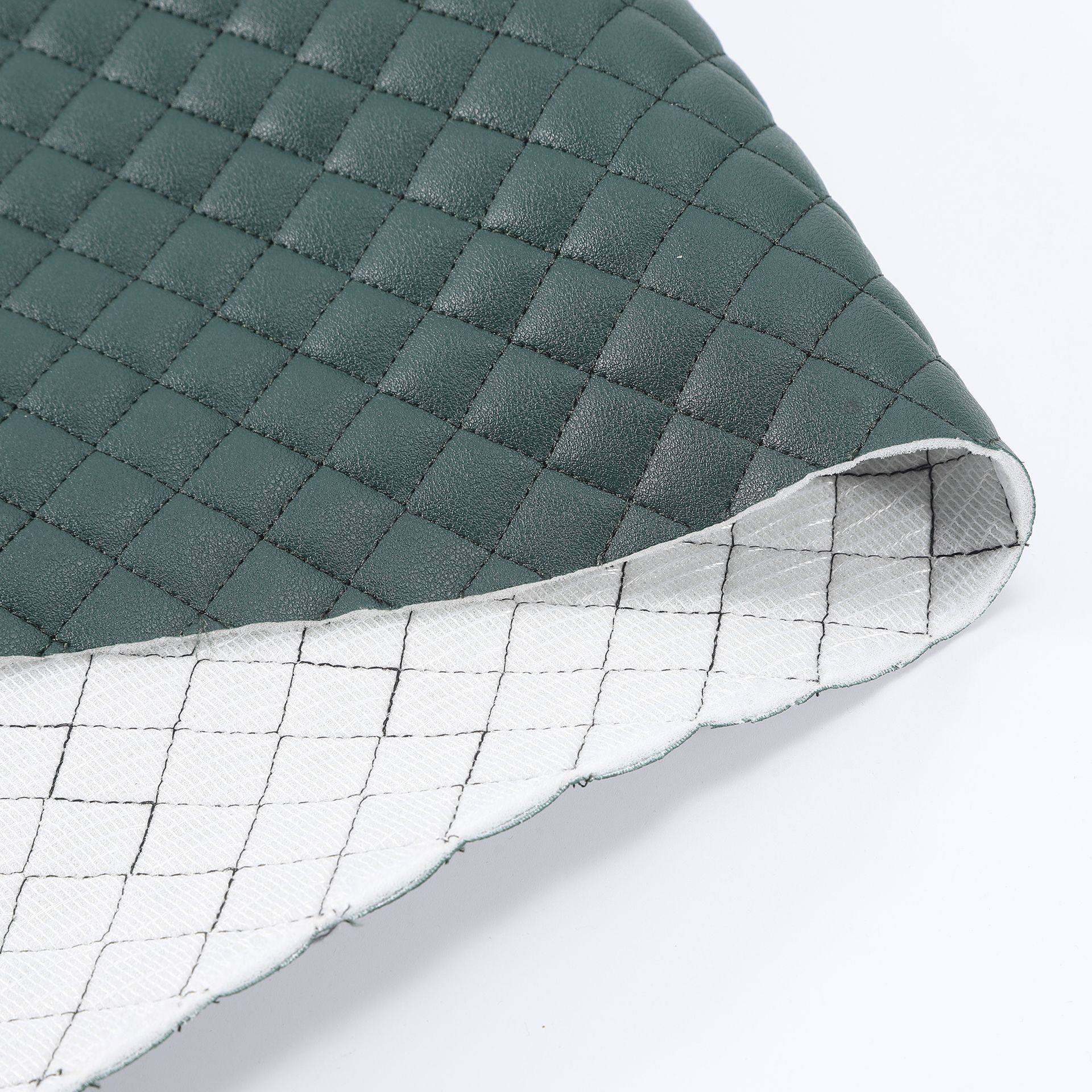 Pvc Nappa Artificial Leather Embroidered Sponge Bottom Quilted Luggage Car Mattress Cup Protective Cover Home Matte