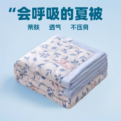 空调被夏凉被可机洗卡通儿童夏被子宿舍单人被子新款水洗棉夏被芯