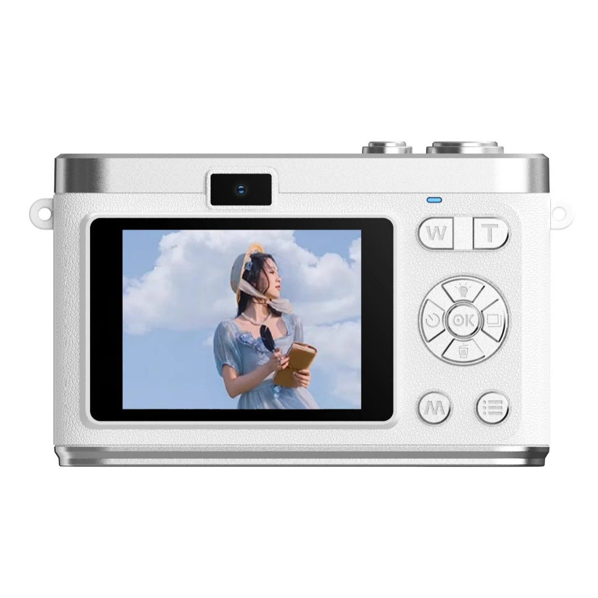 Cross-Border Ccd Digital Camera Hd Flip Dual Camera Autofocus Beauty Filter Can Be Used for Selfies Wholesale