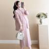 Maternity Wear Autumn and Winter Dress 2025 New Autumn Dress Small Fragrance Suit Mid-Length Autum Outing Two-Piece Set