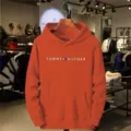 Orange printed white