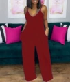 Solid Wine Red Long Pants