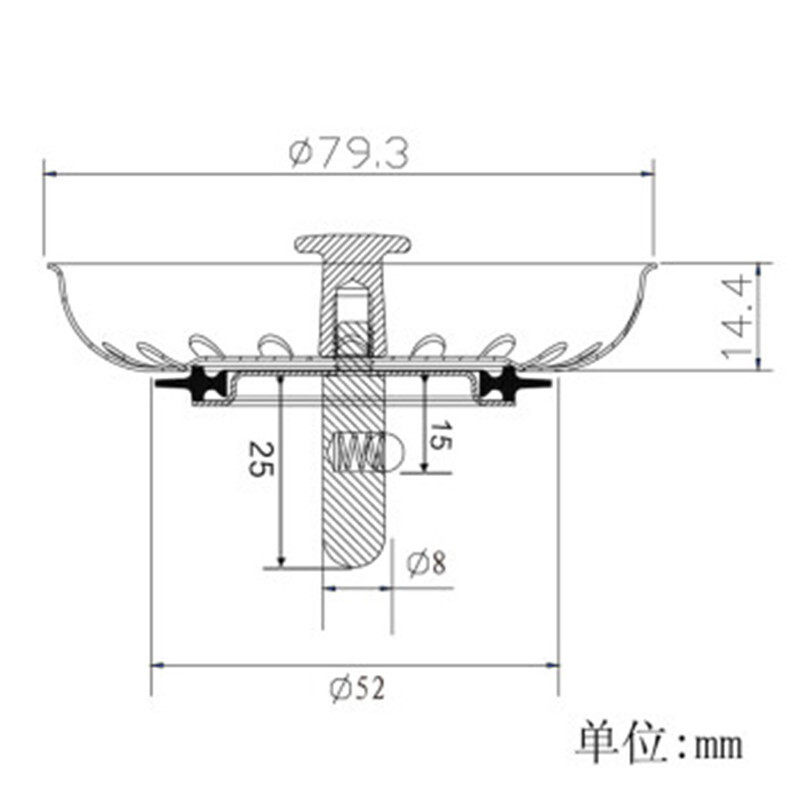 Sink Old Style Water Cover Kitchen Vegetable Basin Plug Dish-washing Basin Water Drain Plug Head Sink Accessories Filter