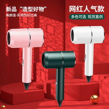 Manufacturer Wholesale Blu-Ray Household Short-Handled Hair Dryer Negative Ion Student Dormitory Portable Hair Dryer Cross-Border Gifts