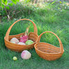 Plastic Rattan Basket, Portable Flower Basket, Handicraft Shopping Basket, Grocery Shopping Gift Storage, Woven Wedding New Style