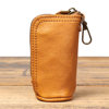 2024 New Vintage Genuine Leather Key Bag Handmade Vegetable Tanned Leather Coin Purse Top Layer Cowhide Car Key Storage Bag